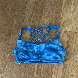 Blue Tie Die Lululemon bra
